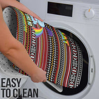 Funny Unicorn Workout Bathroom Set with Squat Like No Tomorrow Quote and Rainbow Tribal - Wonder Print Shop