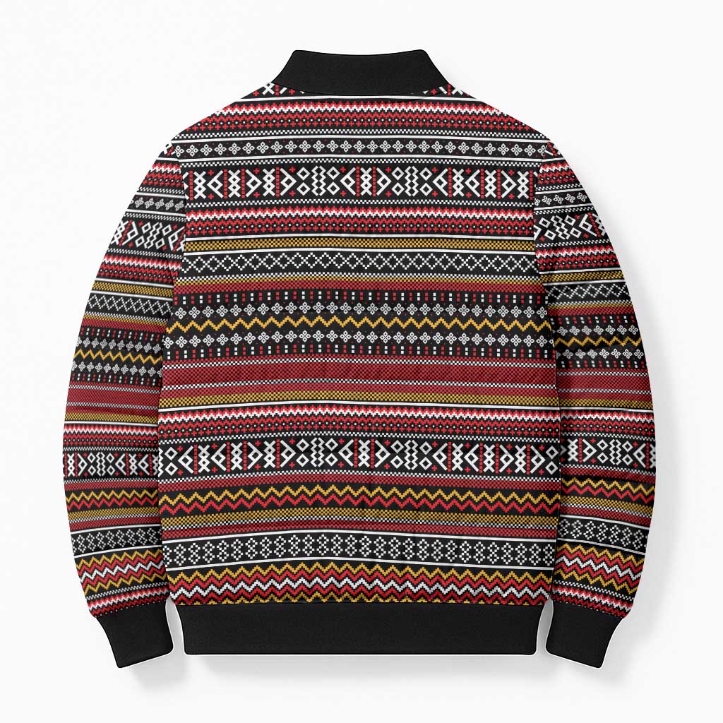 Funny Unicorn Workout Bomber Puffer Jacket with Squat Like No Tomorrow Quote and Rainbow Tribal - Wonder Print Shop