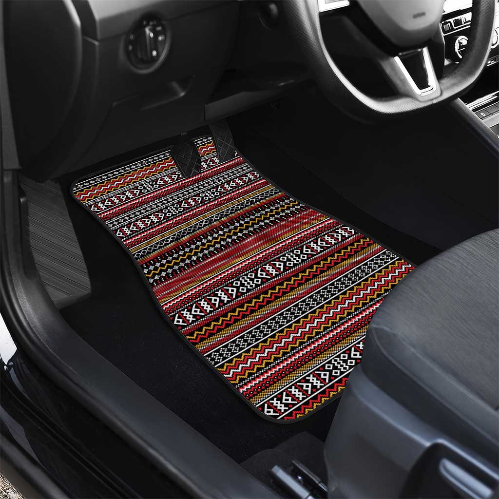 Funny Unicorn Workout Car Mats with Squat Like No Tomorrow Quote and Rainbow Tribal - Wonder Print Shop