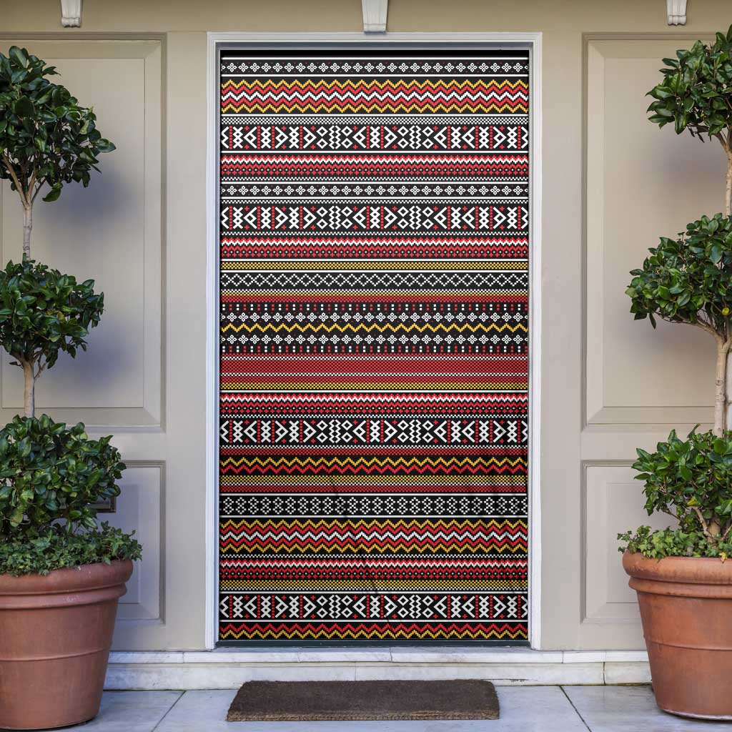 Funny Unicorn Workout Door Cover with Squat Like No Tomorrow Quote and Rainbow Tribal - Wonder Print Shop