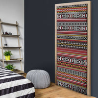 Funny Unicorn Workout Door Cover with Squat Like No Tomorrow Quote and Rainbow Tribal - Wonder Print Shop