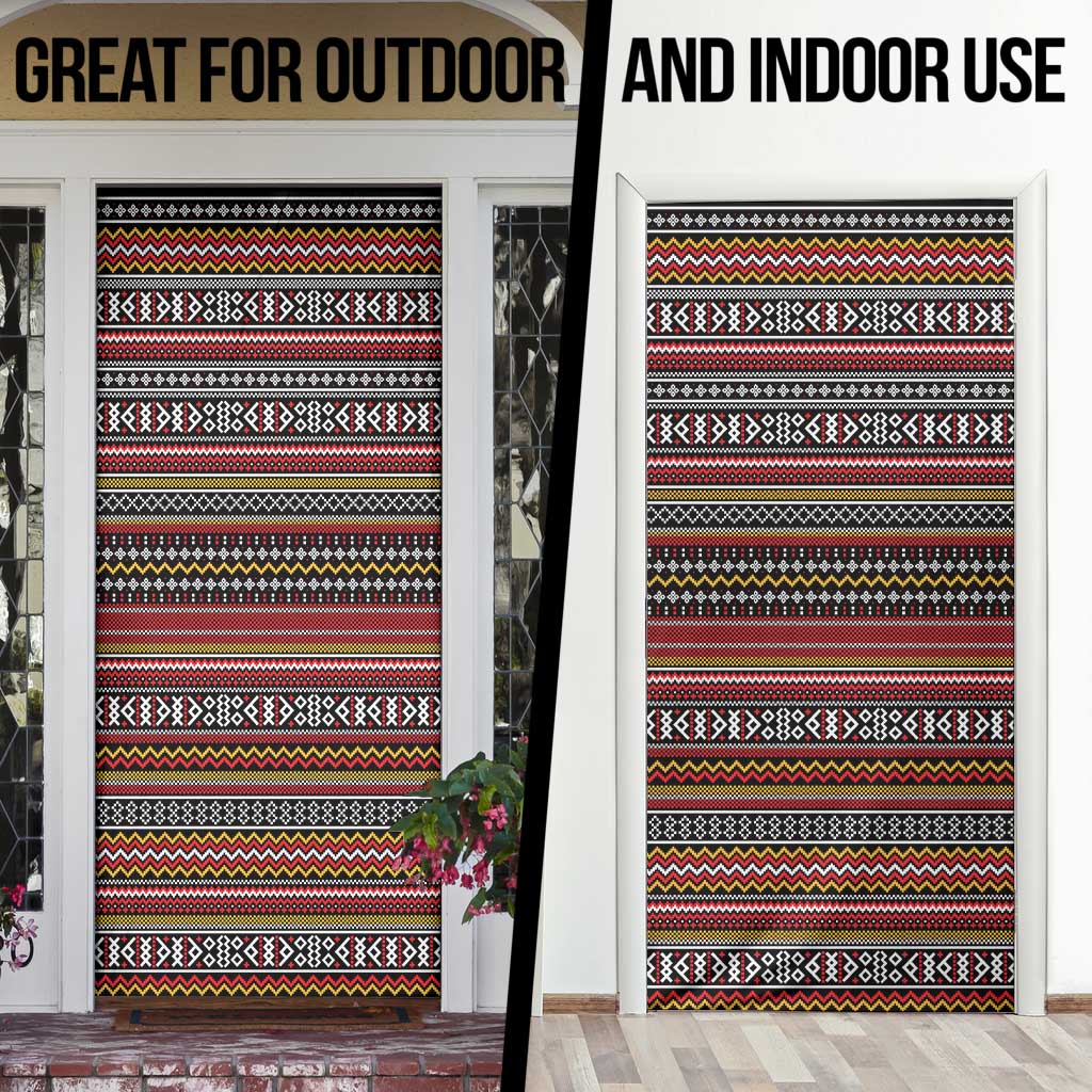 Funny Unicorn Workout Door Cover with Squat Like No Tomorrow Quote and Rainbow Tribal - Wonder Print Shop