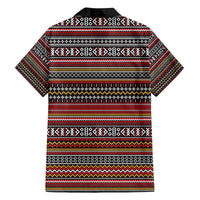 Funny Unicorn Workout Family Matching Off The Shoulder Long Sleeve Dress and Hawaiian Shirt with Squat Like No Tomorrow Quote and Rainbow Tribal - Wonder Print Shop