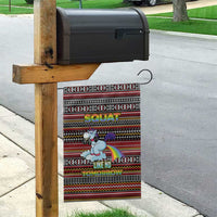 Funny Unicorn Workout Garden Flag with Squat Like No Tomorrow Quote and Rainbow Tribal - Wonder Print Shop