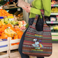 Funny Unicorn Workout Grocery Bag with Squat Like No Tomorrow Quote and Rainbow Tribal - Wonder Print Shop