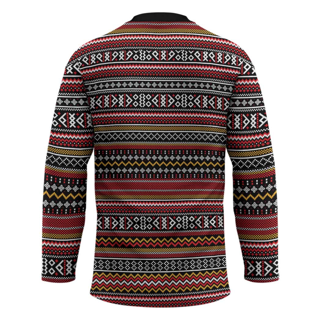 Funny Unicorn Workout Hockey Jersey with Squat Like No Tomorrow Quote and Rainbow Tribal - Wonder Print Shop