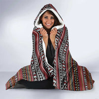 Funny Unicorn Workout Hooded Blanket with Squat Like No Tomorrow Quote and Rainbow Tribal - Wonder Print Shop