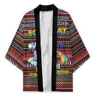 Funny Unicorn Workout Kimono with Squat Like No Tomorrow Quote and Rainbow Tribal - Wonder Print Shop