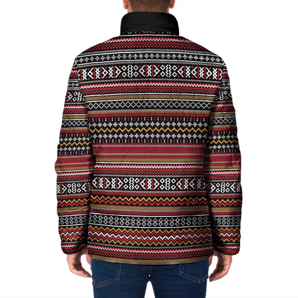Funny Unicorn Workout Padded Jacket with Squat Like No Tomorrow Quote and Rainbow Tribal - Wonder Print Shop