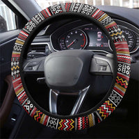 Funny Unicorn Workout Steering Wheel Cover with Squat Like No Tomorrow Quote and Rainbow Tribal - Wonder Print Shop