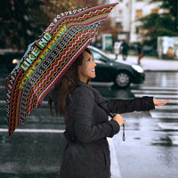 Funny Unicorn Workout Umbrella with Squat Like No Tomorrow Quote and Rainbow Tribal - Wonder Print Shop