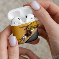 Personalized Cool Turkey Bowling AirPods Case with Sunglasses Pins - Wonder Print Shop