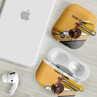 Personalized Cool Turkey Bowling AirPods Case with Sunglasses Pins - Wonder Print Shop