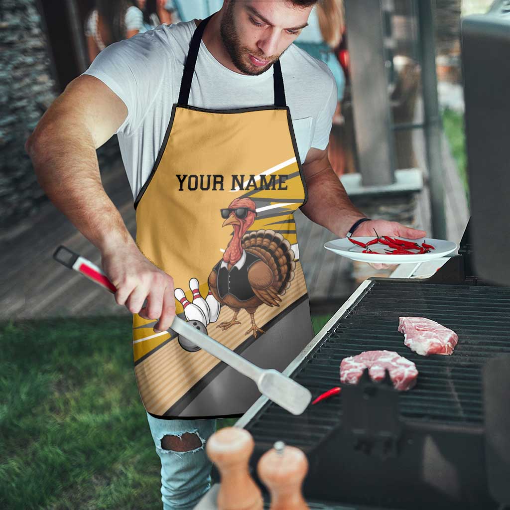 Personalized Cool Turkey Bowling Apron with Sunglasses Pins - Wonder Print Shop