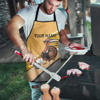 Personalized Cool Turkey Bowling Apron with Sunglasses Pins - Wonder Print Shop