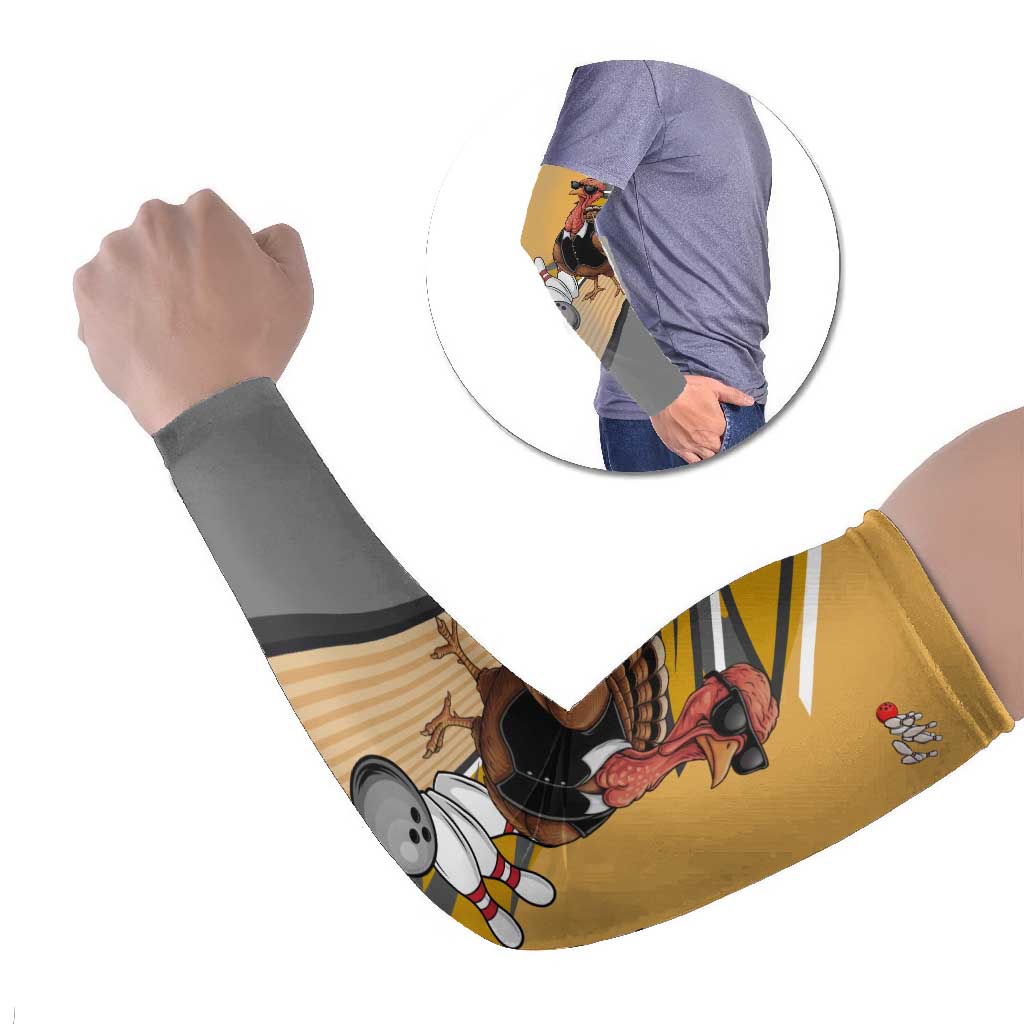 Personalized Cool Turkey Bowling Arm Sleeves with Sunglasses Pins - Wonder Print Shop