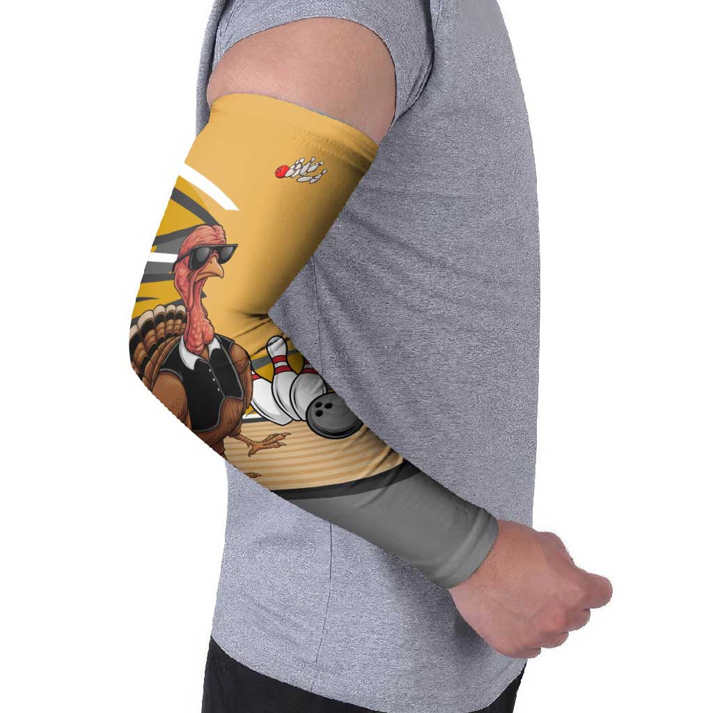 Personalized Cool Turkey Bowling Arm Sleeves with Sunglasses Pins - Wonder Print Shop