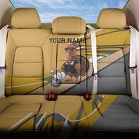 Personalized Cool Turkey Bowling Back Car Seat Cover with Sunglasses Pins - Wonder Print Shop