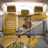 Personalized Cool Turkey Bowling Back Car Seat Cover with Sunglasses Pins - Wonder Print Shop