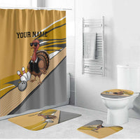 Personalized Cool Turkey Bowling Bathroom Set with Sunglasses Pins - Wonder Print Shop