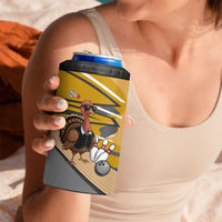 Personalized Cool Turkey Bowling 4 in 1 Can Cooler Tumbler with Sunglasses Pins - Wonder Print Shop