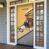Personalized Cool Turkey Bowling Door Cover with Sunglasses Pins - Wonder Print Shop