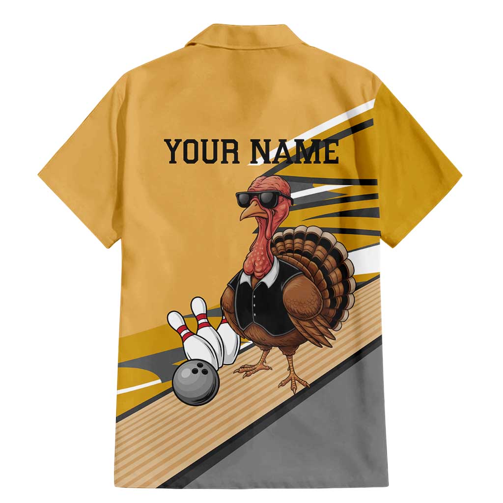 Personalized Cool Turkey Bowling Family Matching Mermaid Dress and Hawaiian Shirt with Sunglasses Pins - Wonder Print Shop