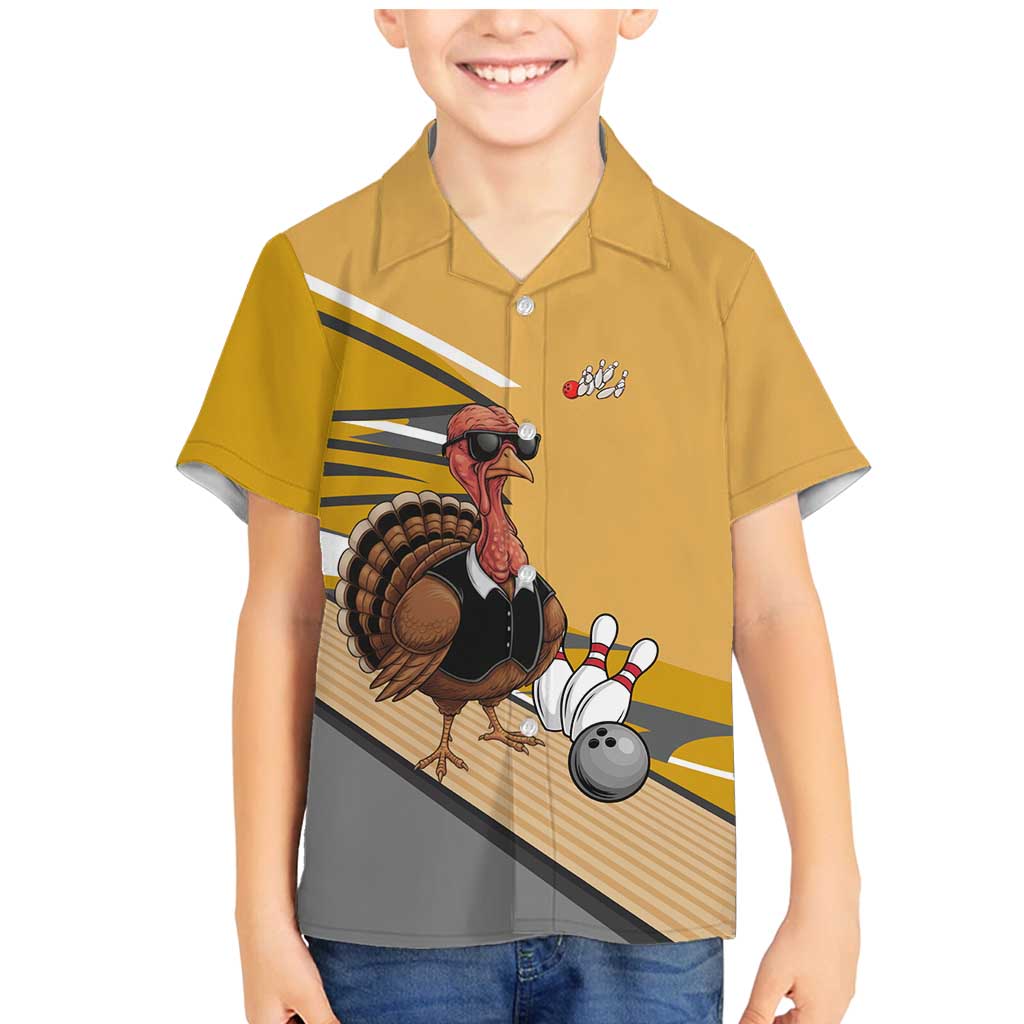Personalized Cool Turkey Bowling Family Matching Mermaid Dress and Hawaiian Shirt with Sunglasses Pins - Wonder Print Shop