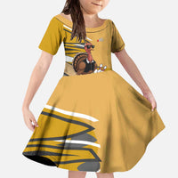 Personalized Cool Turkey Bowling Family Matching Off The Shoulder Long Sleeve Dress and Hawaiian Shirt with Sunglasses Pins - Wonder Print Shop
