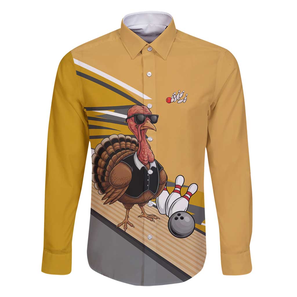Personalized Cool Turkey Bowling Family Matching Off Shoulder Maxi Dress and Hawaiian Shirt with Sunglasses Pins - Wonder Print Shop