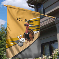 Personalized Cool Turkey Bowling Garden Flag with Sunglasses Pins - Wonder Print Shop