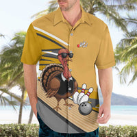 Personalized Cool Turkey Bowling Hawaiian Shirt with Sunglasses Pins - Wonder Print Shop