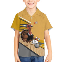 Personalized Cool Turkey Bowling Hawaiian Shirt with Sunglasses Pins - Wonder Print Shop