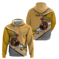 Personalized Cool Turkey Bowling Hoodie with Sunglasses Pins - Wonder Print Shop