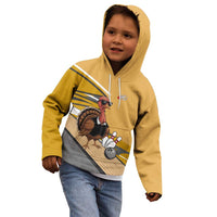 Personalized Cool Turkey Bowling Kid Hoodie with Sunglasses Pins - Wonder Print Shop