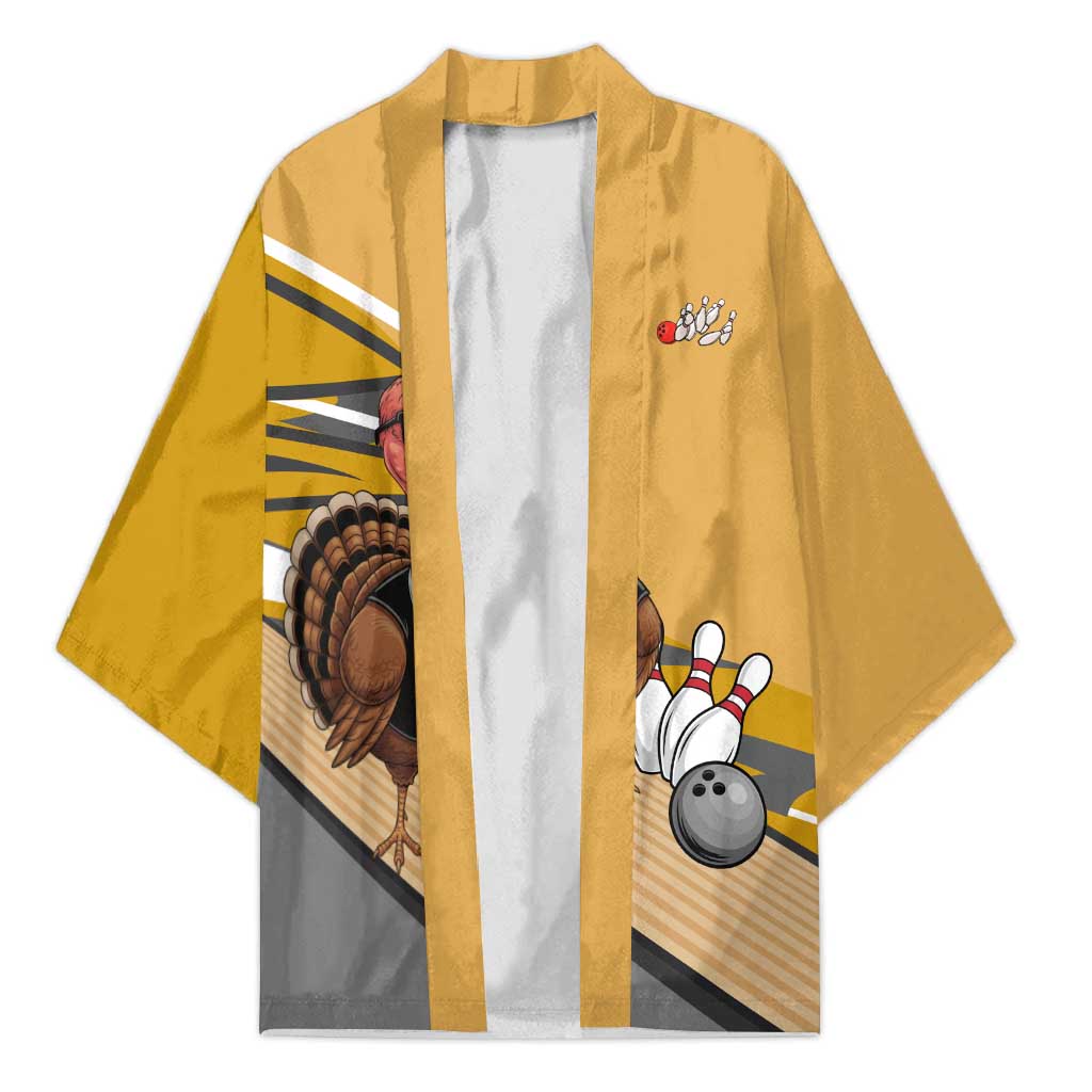 Personalized Cool Turkey Bowling Kimono with Sunglasses Pins - Wonder Print Shop