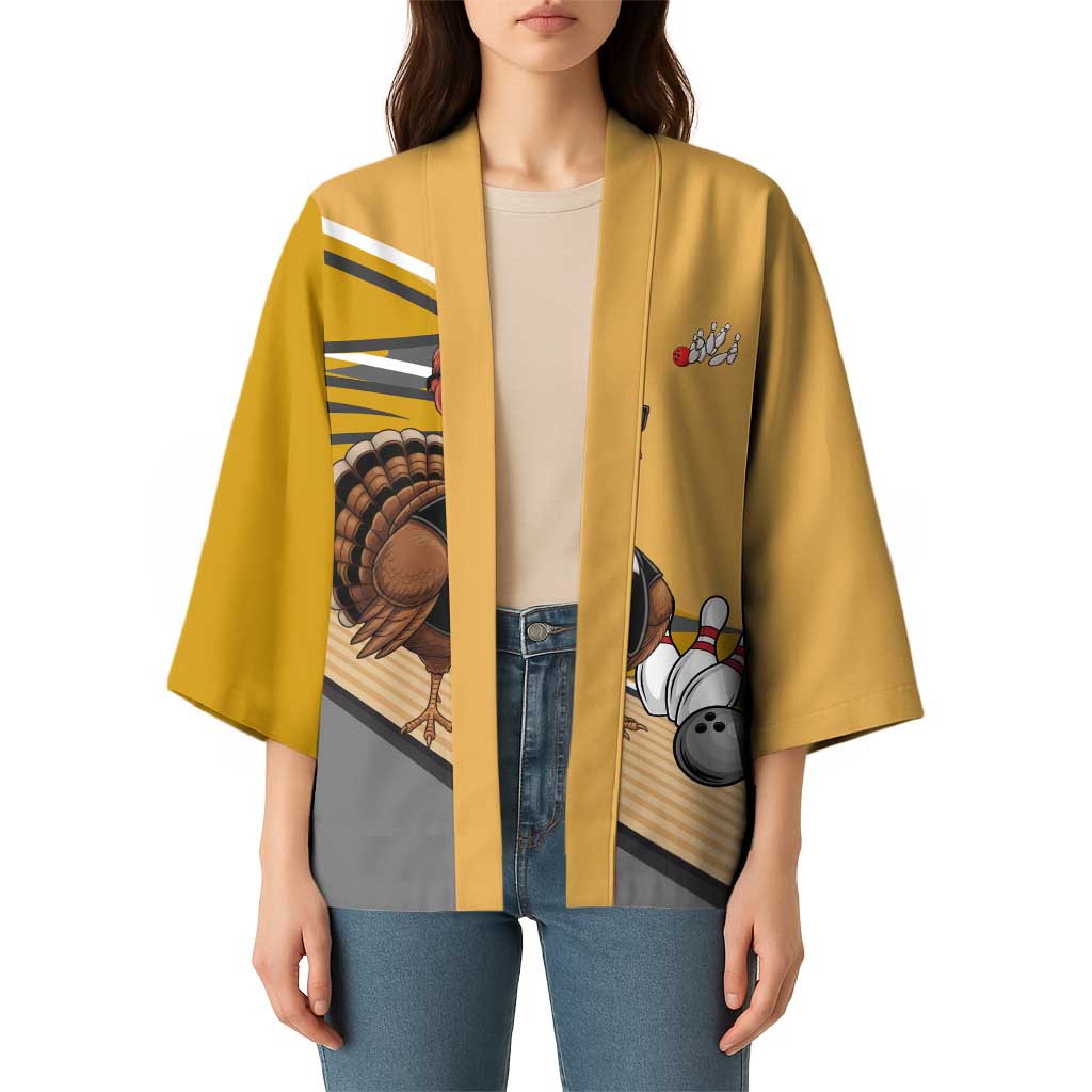 Personalized Cool Turkey Bowling Kimono with Sunglasses Pins - Wonder Print Shop