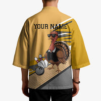 Personalized Cool Turkey Bowling Kimono with Sunglasses Pins - Wonder Print Shop