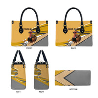 Personalized Cool Turkey Bowling Leather Bag with Sunglasses Pins - Wonder Print Shop