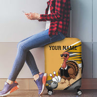 Personalized Cool Turkey Bowling Luggage Cover with Sunglasses Pins - Wonder Print Shop