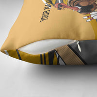 Personalized Cool Turkey Bowling Pillow Cover with Sunglasses Pins - Wonder Print Shop