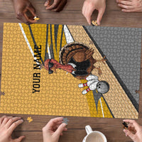 Personalized Cool Turkey Bowling Puzzle with Sunglasses Pins - Wonder Print Shop