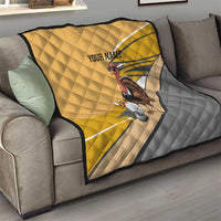 Personalized Cool Turkey Bowling Quilt with Sunglasses Pins - Wonder Print Shop