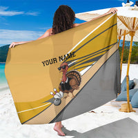 Personalized Cool Turkey Bowling Sarong with Sunglasses Pins - Wonder Print Shop