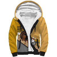 Personalized Cool Turkey Bowling Sherpa Hoodie with Sunglasses Pins - Wonder Print Shop