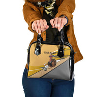 Personalized Cool Turkey Bowling Shoulder Handbag with Sunglasses Pins - Wonder Print Shop