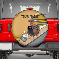 Personalized Cool Turkey Bowling Spare Tire Cover with Sunglasses Pins - Wonder Print Shop