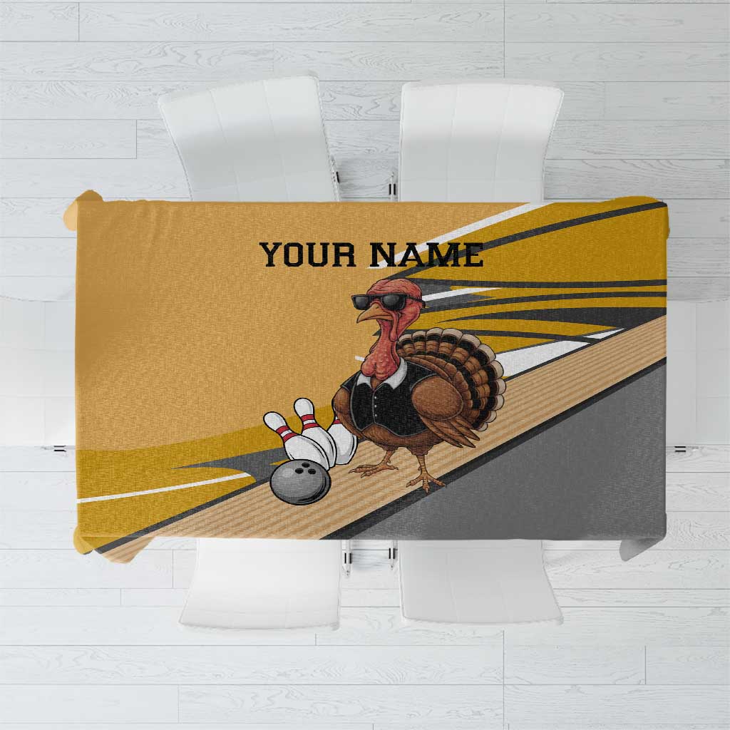 Personalized Cool Turkey Bowling Tablecloth with Sunglasses Pins - Wonder Print Shop