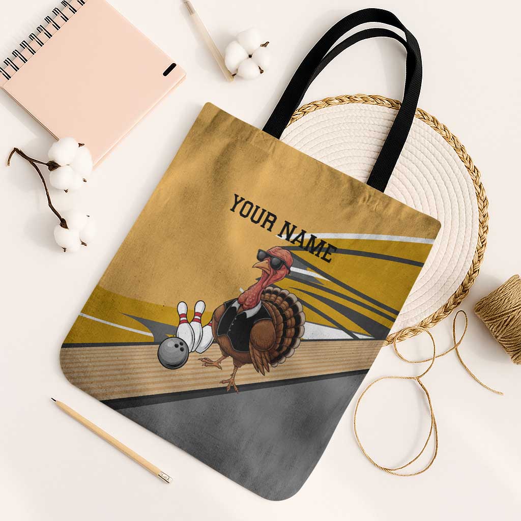 Personalized Cool Turkey Bowling Tote Bag with Sunglasses Pins - Wonder Print Shop