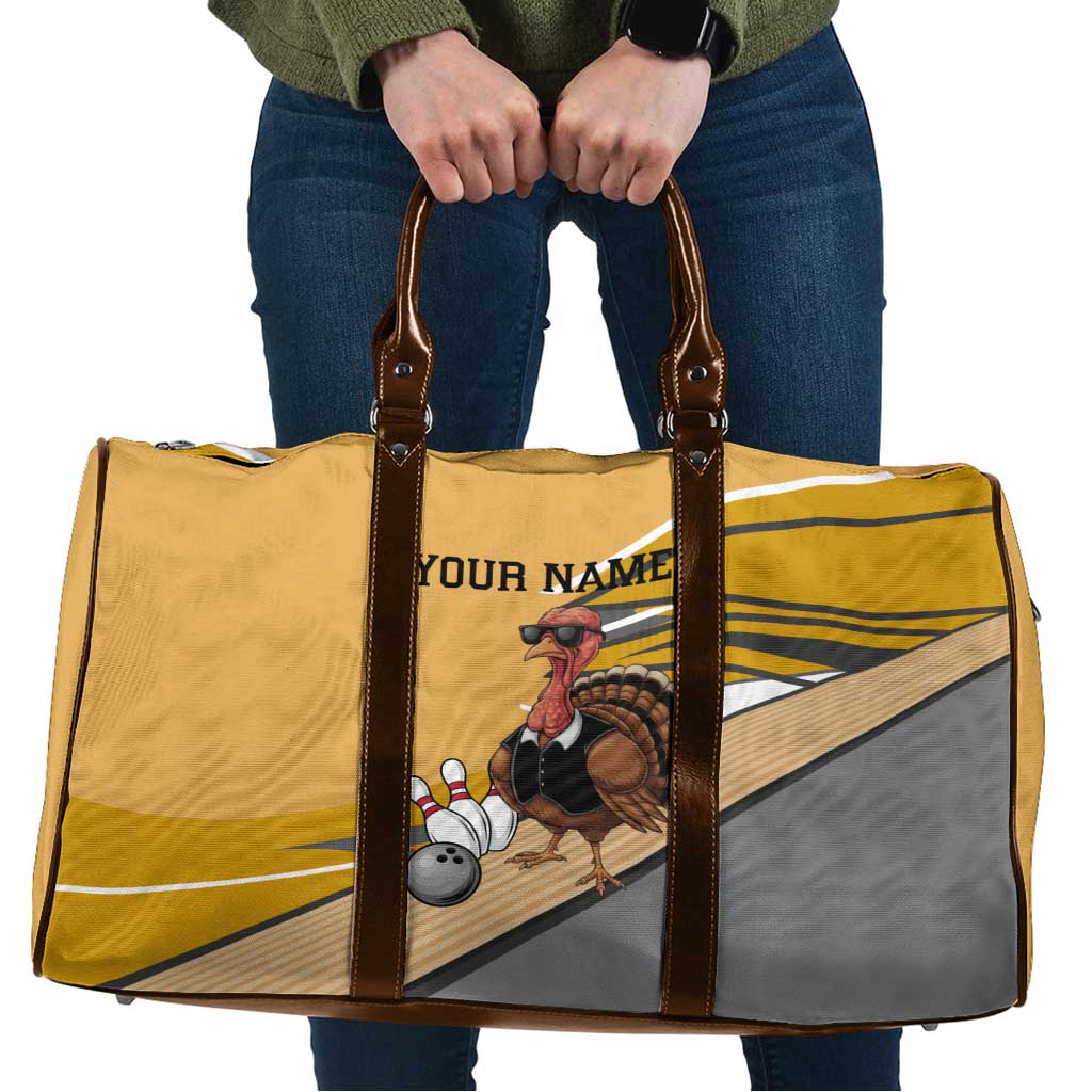 Personalized Cool Turkey Bowling Travel Bag with Sunglasses Pins - Wonder Print Shop